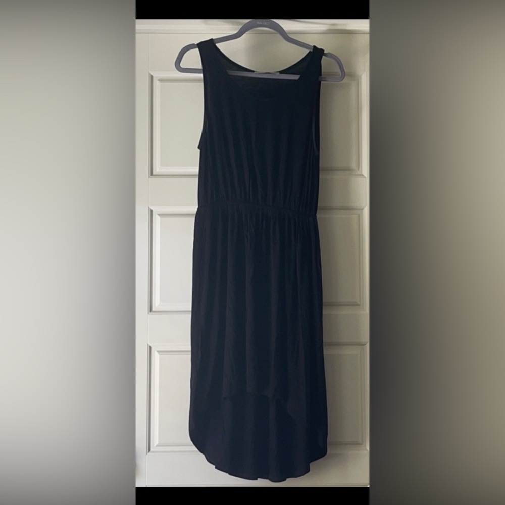 Black high/low dress